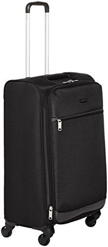 Amazon Basics Softside Spinner Luggage Suitcase - 25,9 дюйма, черный