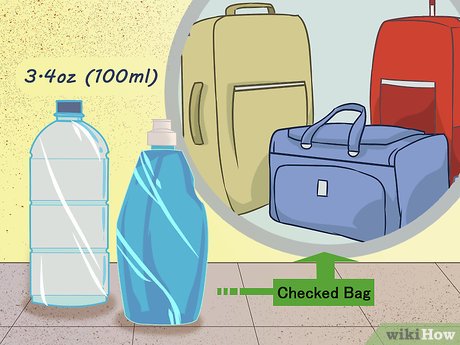 Изображение с заголовком Упаковать жидкость и гели в самолет Шаг 2