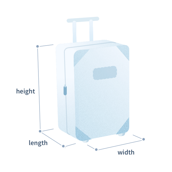 Нормы провоза багажа и стандартные размеры багажа с размерами 
