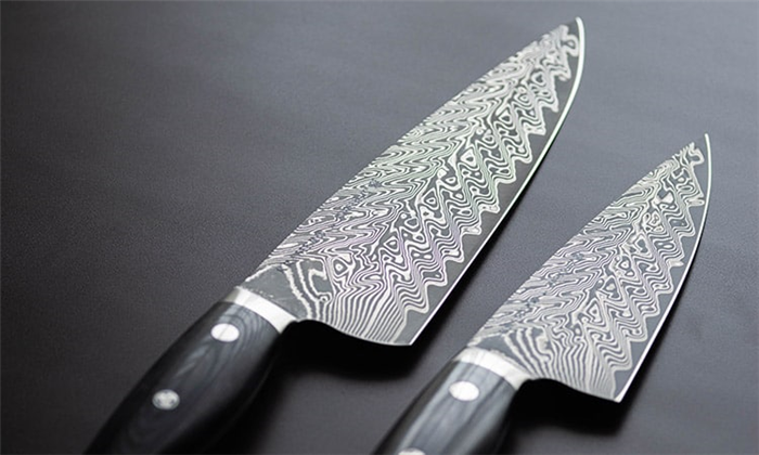 Набор инструментов для кухонных ножей из дамасской стали