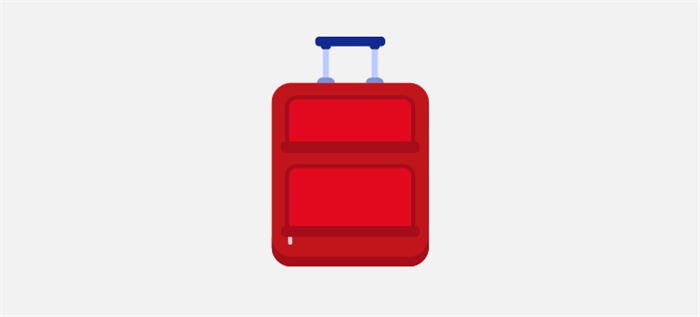 иллюстрация чемодана для багажа весом 23 кг