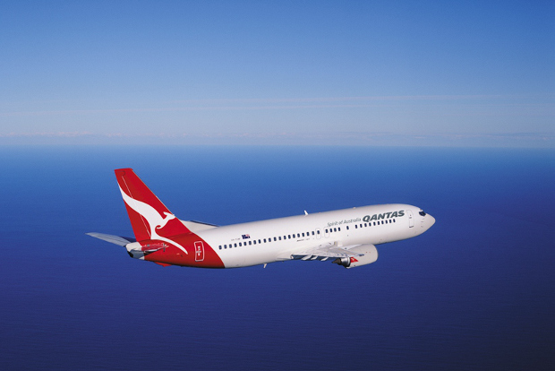 Самолет 737 авиакомпании Qantas в Австралии