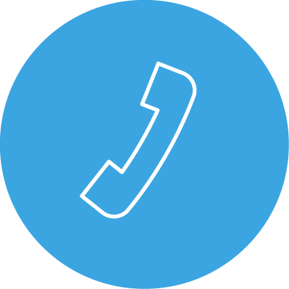 Сине-белый значок телефона